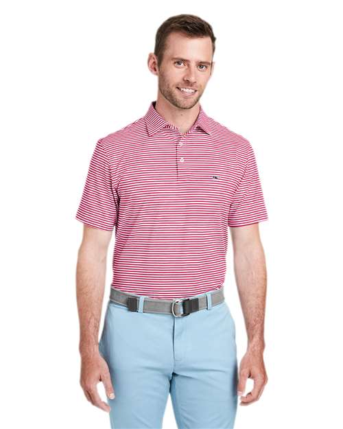 Men's Heathered Winstead Sankaty Polo - Light House Red