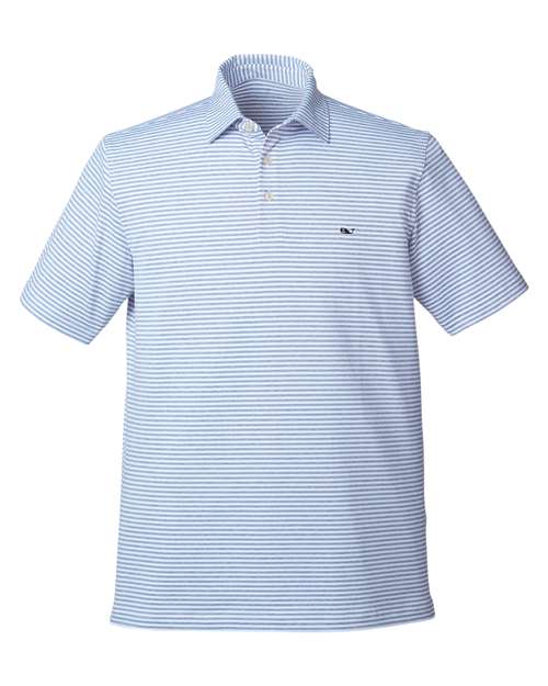 Men's Heathered Winstead Sankaty Polo - Ocean Breeze