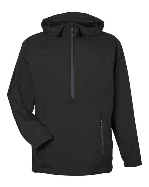 Men's Aura Lightweight Packable Anorak - Black/ Carbon