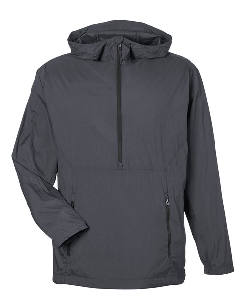 Men's Aura Lightweight Packable Anorak - Carbon/ Black