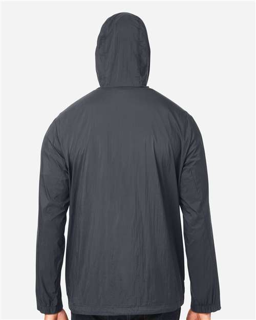 Men's Aura Lightweight Packable Anorak - Carbon/ Black