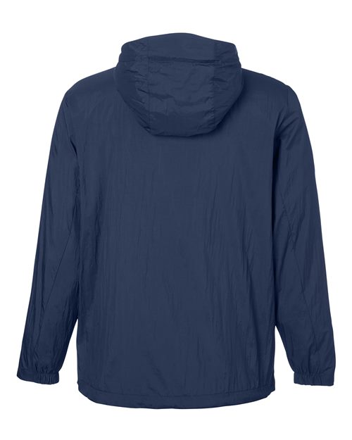 Men's Aura Lightweight Packable Anorak - Classic Navy/ Carbon