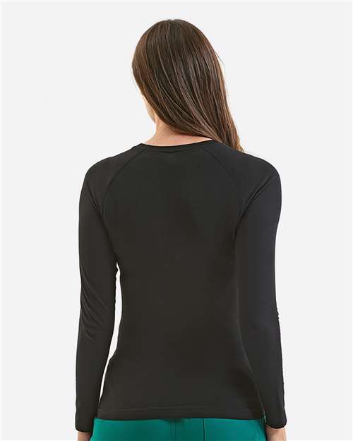 Women's Unstoppable Long Sleeve Fresh Underscrub Base Layer T-Shirt - Black