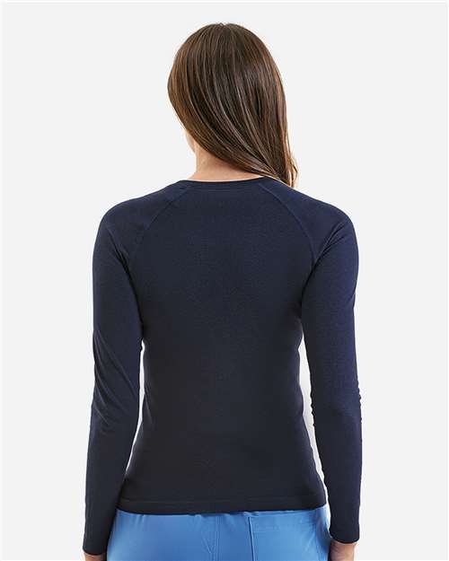 Women's Unstoppable Long Sleeve Fresh Underscrub Base Layer T-Shirt - Navy Heather