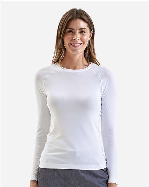 Women's Unstoppable Long Sleeve Fresh Underscrub Base Layer T-Shirt - White