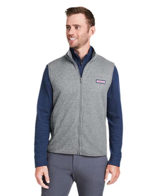 Men's Mountain Sweater Fleece Vest - Grey Heather
