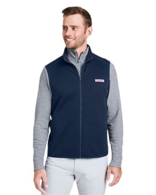 Men's Mountain Sweater Fleece Vest - Vineyard Navy