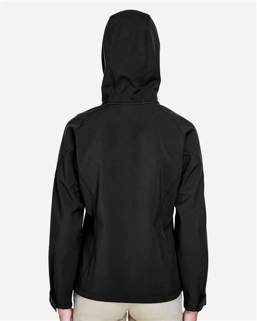 Women's Prospect Two-Layer Fleece Bonded Soft Shell Hooded Jacket - Black