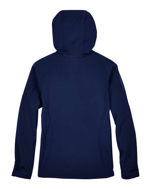 Women's Prospect Two-Layer Fleece Bonded Soft Shell Hooded Jacket - Classic Navy