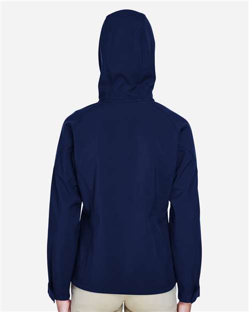Women's Prospect Two-Layer Fleece Bonded Soft Shell Hooded Jacket - Classic Navy