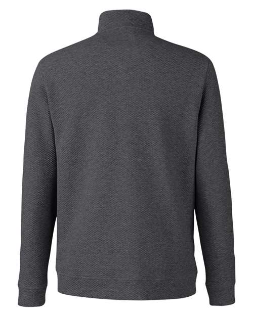 Men's Spirit Textured Quarter-Zip Pullover - Black Heather