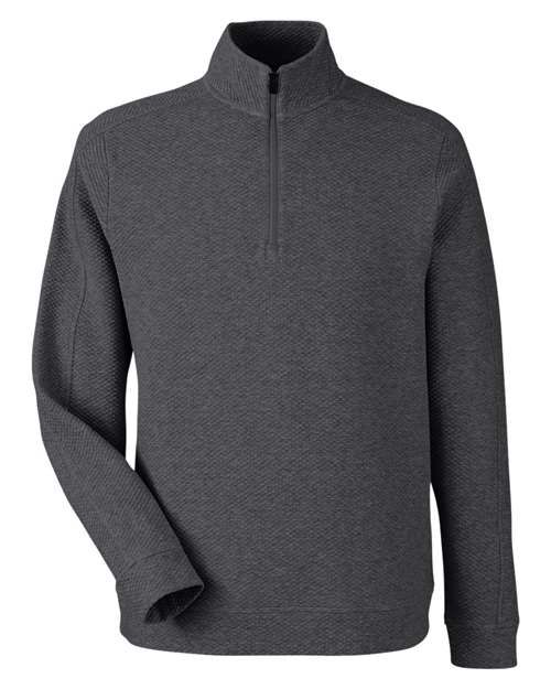 Men's Spirit Textured Quarter-Zip Pullover - Black Heather