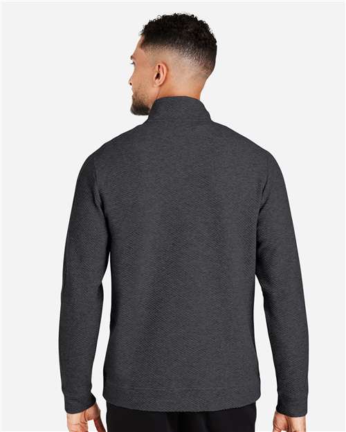 Men's Spirit Textured Quarter-Zip Pullover - Black Heather