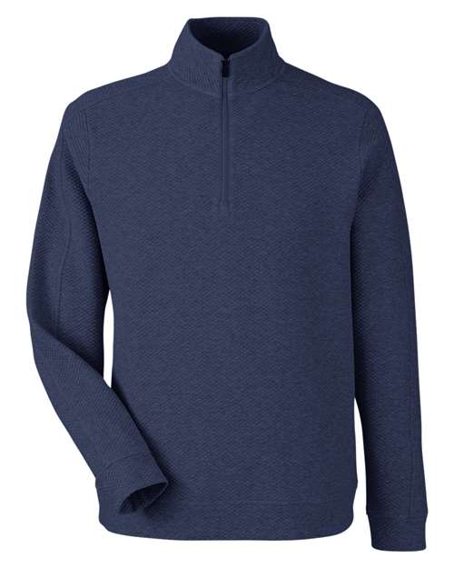 Men's Spirit Textured Quarter-Zip Pullover - Classic Navy Heather