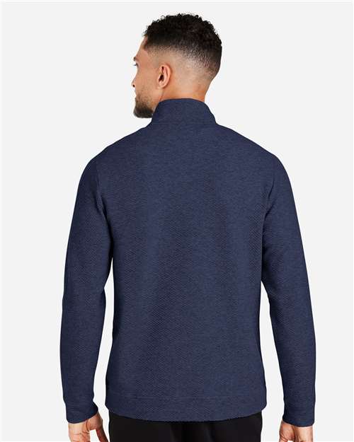 Men's Spirit Textured Quarter-Zip Pullover - Classic Navy Heather