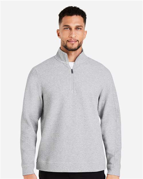 Men's Spirit Textured Quarter-Zip Pullover - Platinum Heather