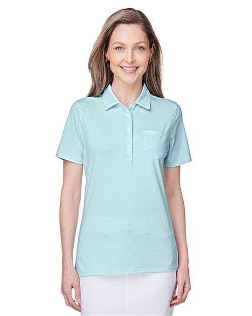 Women's Fanshell Polo - Crystal Blue