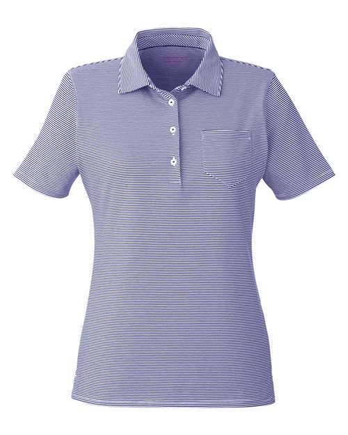 Women's Fanshell Polo - Deep Bay/ White Cap