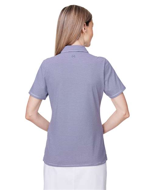 Women's Fanshell Polo - Deep Bay/ White Cap