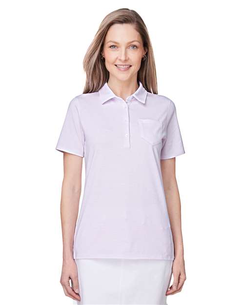 Women's Fanshell Polo - Lavender/ White Cap