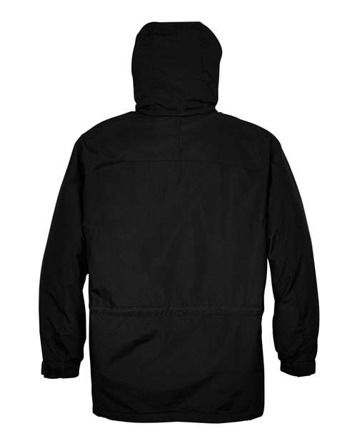 Men's 3-in-1 Parka with Dobby Trim - Black