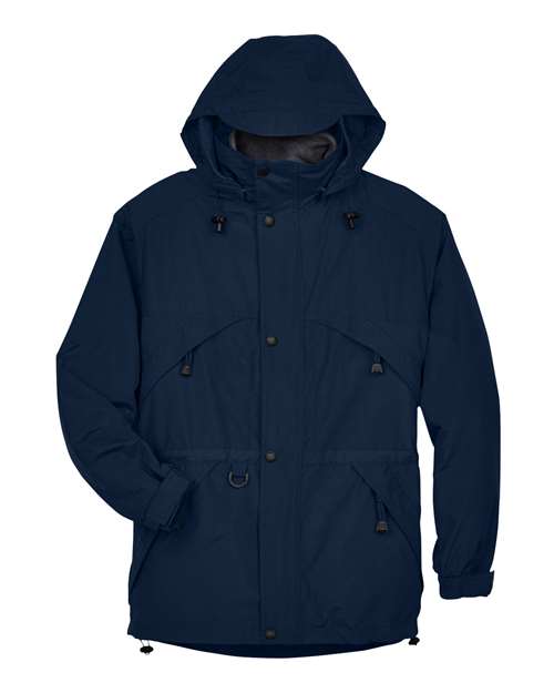 Men's 3-in-1 Parka with Dobby Trim - Midnight Navy