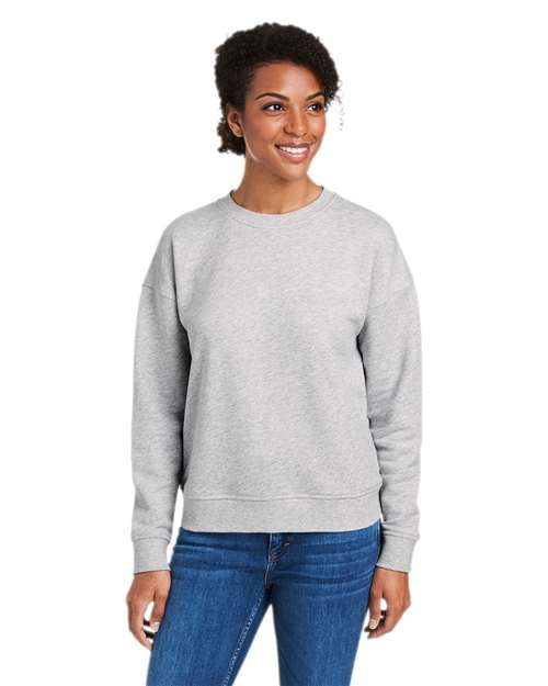 Women's Garment-Dyed Crewneck Sweatshirt - Grey Heather