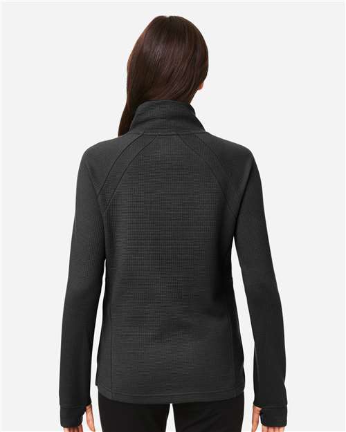 Women's Rhythm Waffle Cross-Neck Pullover - Black