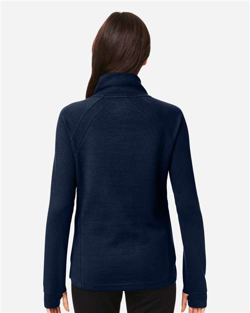 Women's Rhythm Waffle Cross-Neck Pullover - Classic Navy