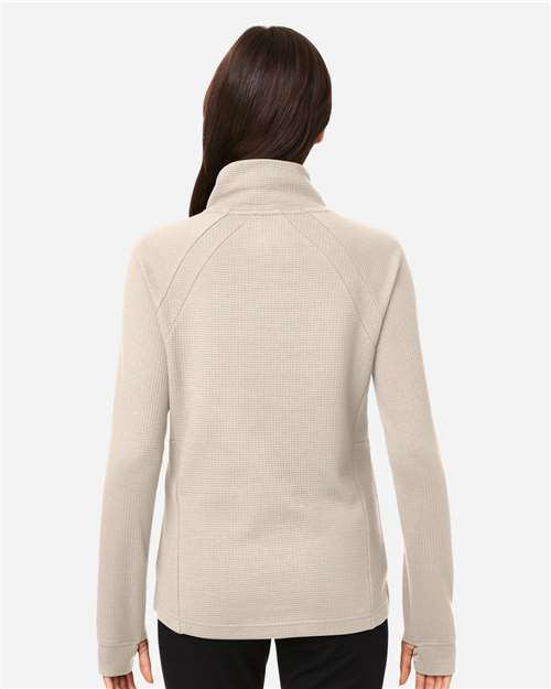 Women's Rhythm Waffle Cross-Neck Pullover - Oatmeal