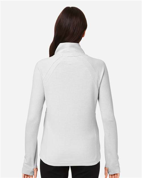 Women's Rhythm Waffle Cross-Neck Pullover - Platinum