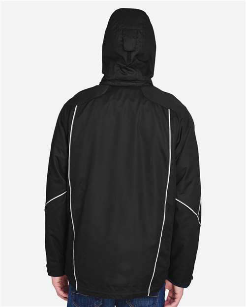 Men's Angle 3-In-1 Jacket with Bonded Fleece Liner - Black