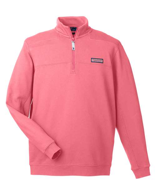 Men's Collegiate Shep Quarter-Zip Sweatshirt - Jetty Red
