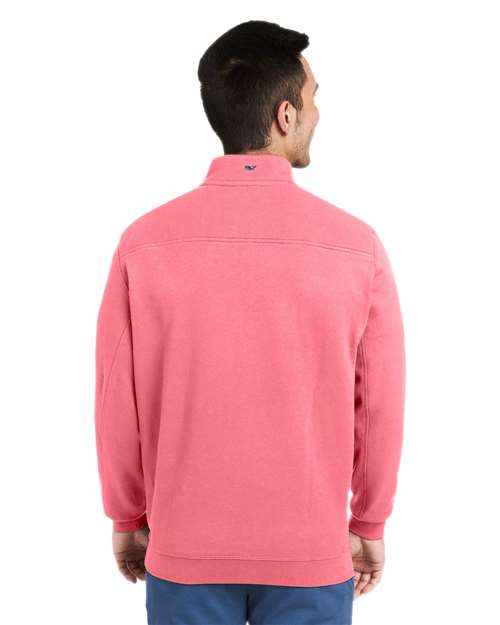 Men's Collegiate Shep Quarter-Zip Sweatshirt - Jetty Red