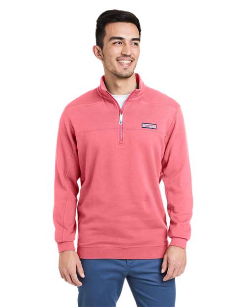 Men's Collegiate Shep Quarter-Zip Sweatshirt - Jetty Red
