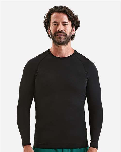 Men's Unstoppable Fresh Long Sleeve Underscrub Base Layer T-Shirt - Black