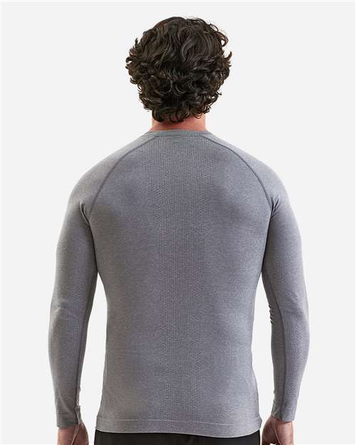 Men's Unstoppable Fresh Long Sleeve Underscrub Base Layer T-Shirt - Heather Grey