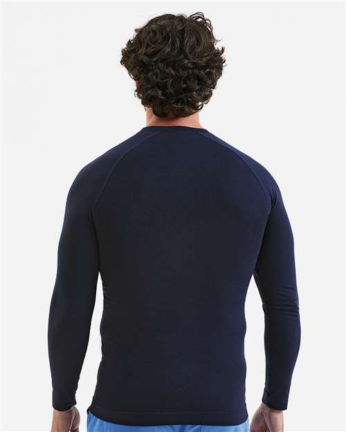 Men's Unstoppable Fresh Long Sleeve Underscrub Base Layer T-Shirt - Navy Heather