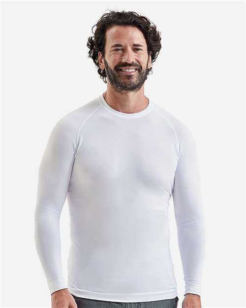 Men's Unstoppable Fresh Long Sleeve Underscrub Base Layer T-Shirt - White