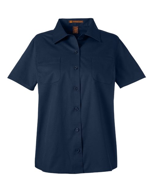 Women's Advantage IL Short Sleeve Dress Shirt - Dark Navy