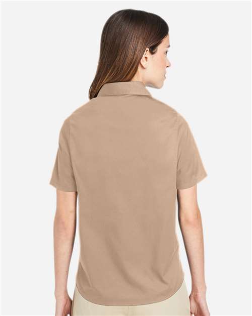 Women's Advantage IL Short Sleeve Dress Shirt - Khaki