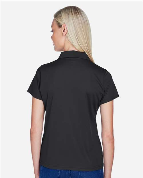 Women's Polyester Jersey Polo - Black