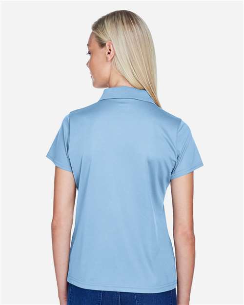 Women's Polyester Jersey Polo - Light Blue