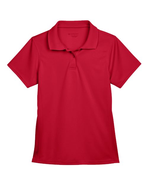 Women's Polyester Jersey Polo - Red