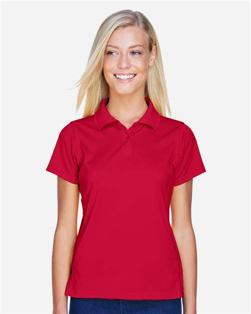 Women's Polyester Jersey Polo - Red