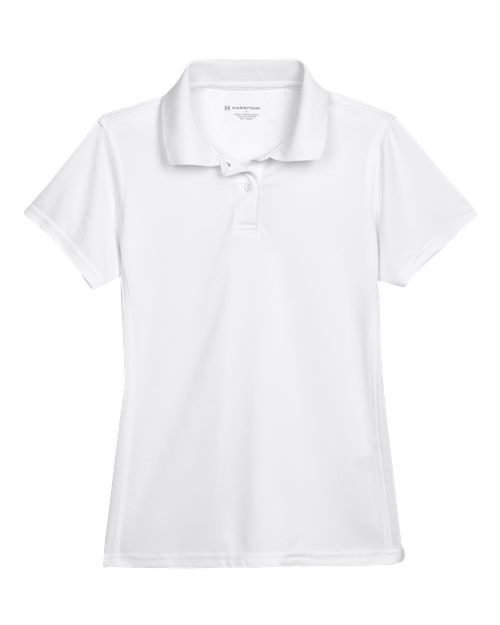 Women's Polyester Jersey Polo - White