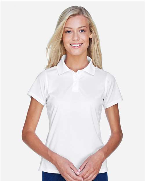 Women's Polyester Jersey Polo - White
