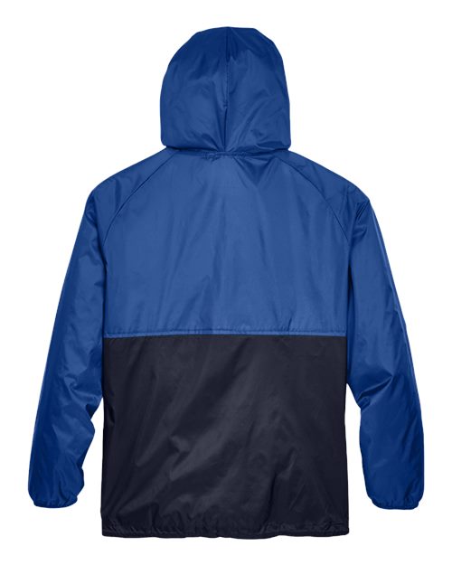 Unisex Packable Hooded Nylon Jacket - Royal/ Navy