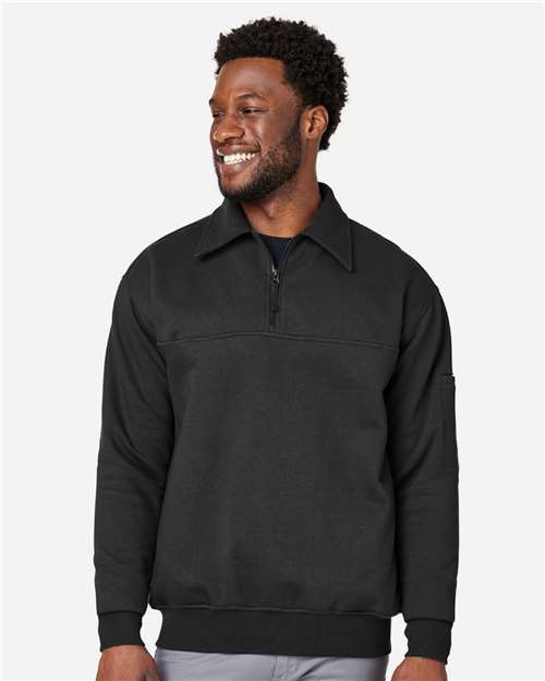 Unisex ClimaBloc™ Heavyweight Tactical Quarter-Zip Pullover - Black