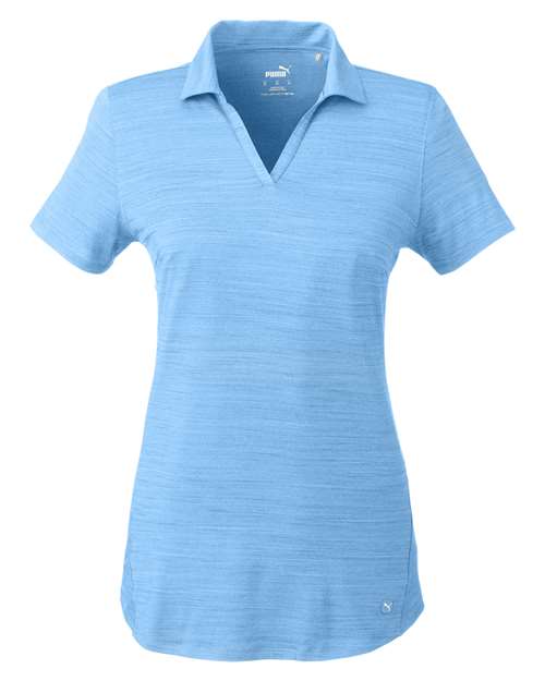 Women's Cloudspun Free V-neck Polo - Placid Blue Heather